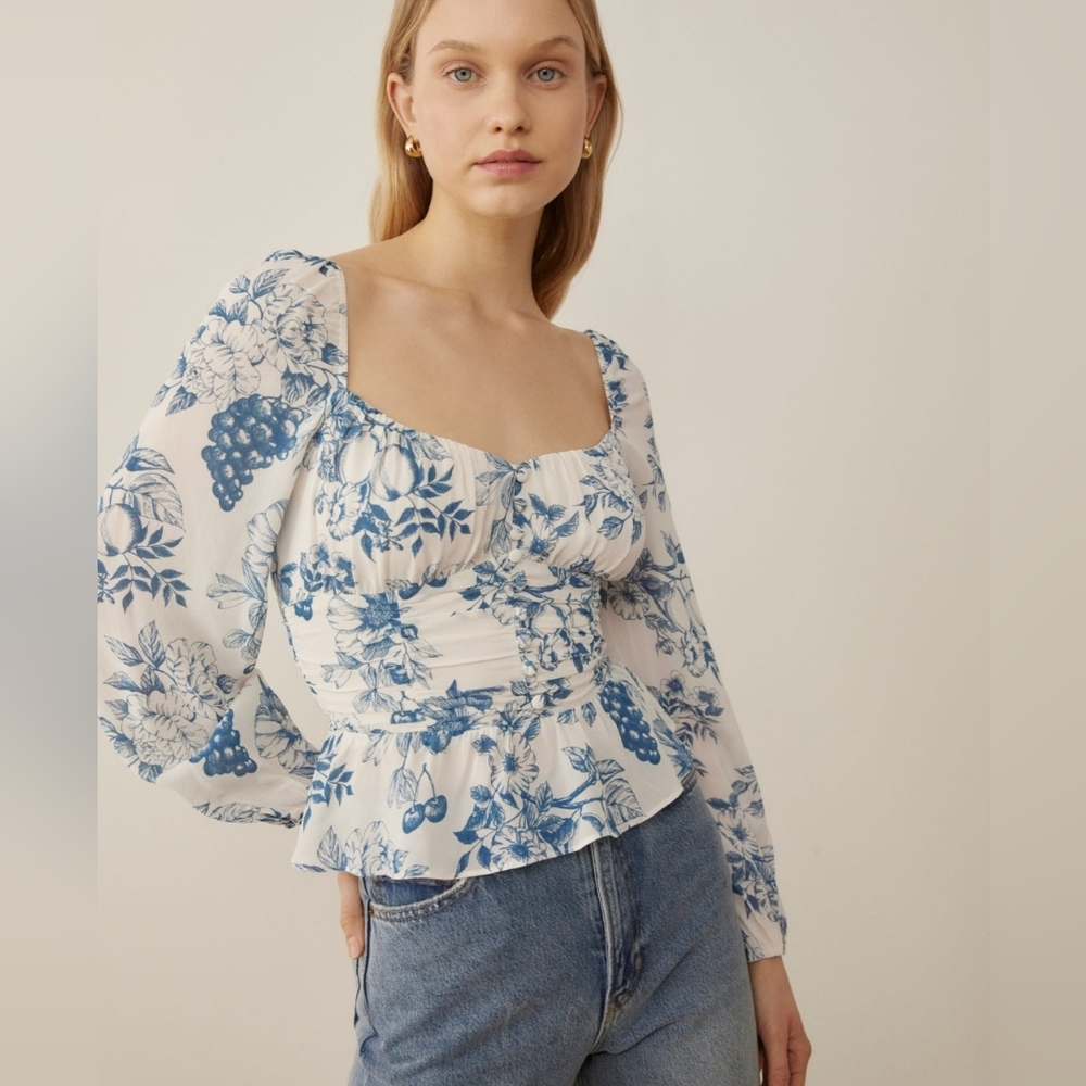 💙NWT Reformation Cooper Top in Corsica
